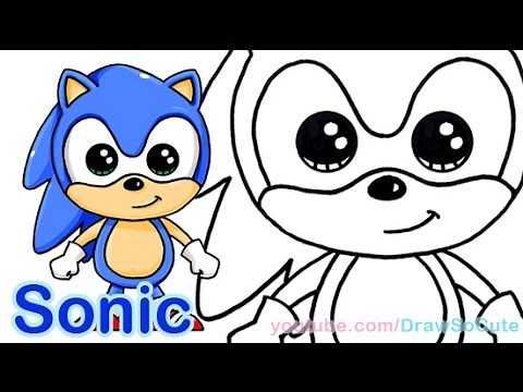 How to Draw Sonic the Hedgehog Cute step by step Easy