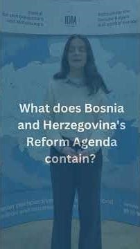 IDM Short Insights 53: Approval of Bosnia and Herzegovina's Reform Agenda, a new step towards the EU