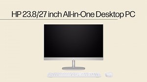 HP 68.6 cm (27) All-in-One Desktop PC & HP 60.5 cm (23.8) Intel