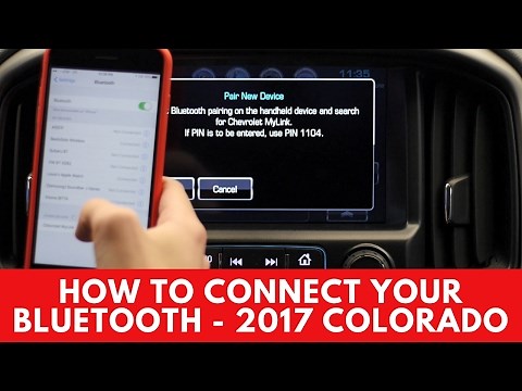 2017 Chevrolet Colorado: How to Connect Bluetooth