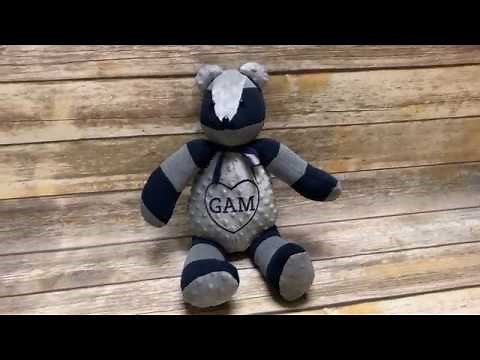 How to Sew an Embroidered Memory Bear