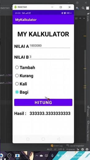 Create a Simple Calculator Application With Android Studio #androidstudio #java #programming
