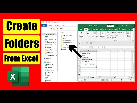 How to Create Folders From Excel As You Type