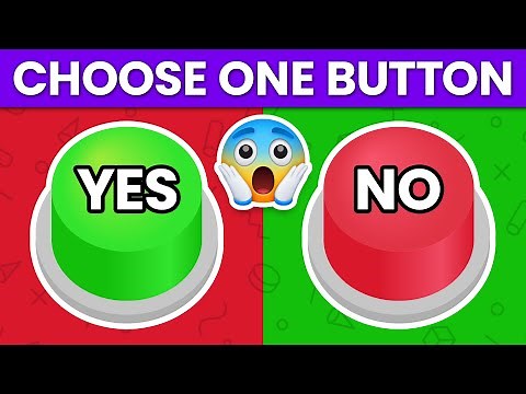 Choose One Button 😱 YES or NO Challenge 🟢🔴