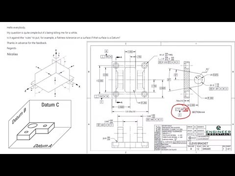 Can GD&T Flatness be used on a Datum?