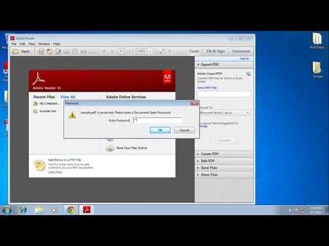 How to Crack PDF File Password after Forgot PDF Password