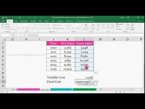 How to Calculate Fixed Cost using formula in MS Office Excel 2016 | Excel for Costing