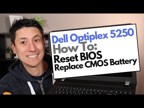 How To Reset BIOS / Replace CMOS Battery - Dell OptiPlex 5250 AIO Desktop Computer