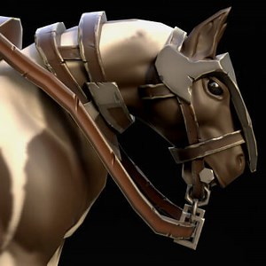 Stylized Horse - 3D Model by Game-Ready Studios