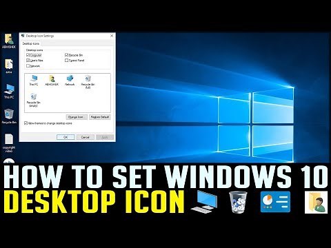 HOW TO SET DESKTOP ICON IN WINDOWS 10 | COMPUTER TIPS & TRICKS