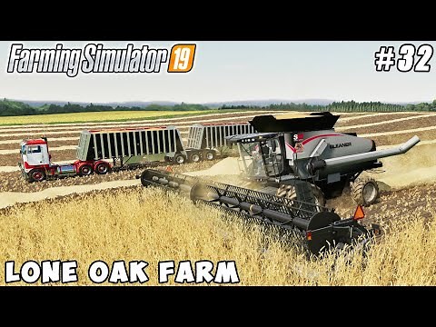 Big wheat harvest with Gleaner S98 | Lone Oak Farm | Farming simulator 19 | Timelapse #32