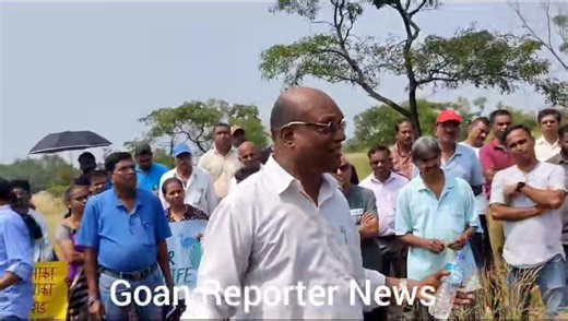 GOAN REPORTER NEWS:: Sirsai people's opposed MRf shed build on the border of sirsaim village it is dangerous for spring near to MRF shed. Activist ramesh gawas. Shankar polgi. Rajendra ghate. Large numbers of people were present | Goan Reporter | Facebook