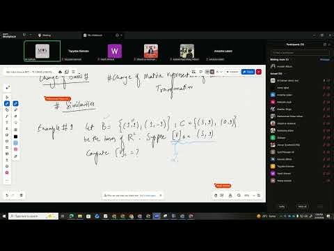 Change of Basis and Matrix Representation of Linear Transformations Explained (for Second session)