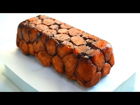 Super Easy Monkey Bread from scratch, in less than 2 hours! Monkey Bread in loaf pan