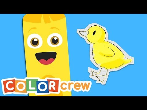 Toddler Learning Video | Color Crew - Yellow & Blue | @BabyFirst Learn Colors, ABCs, Rhymes & More ​
