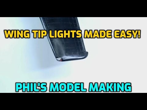 Aircraft Model Detailing: Painted Wing Tip Navigation Lights Guide
