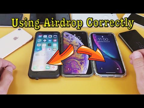 iPhone X/XS/XR: How to Use AIRDROP to Transfer Photos/Videos Wirelessly