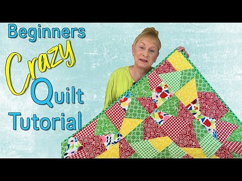 Beginners Crazy Quilt Tutorial | The Sewing Room Channel