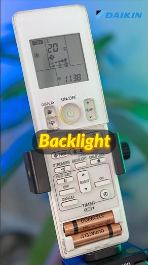 Daikin AC Remote Control Guide ❄ Backlight ❄ #shorts #remotecontrol #airconditioner