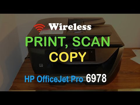 How to SCAN, PRINT & COPY with HP OfficeJet Pro 6978 all-in-one printer review ?