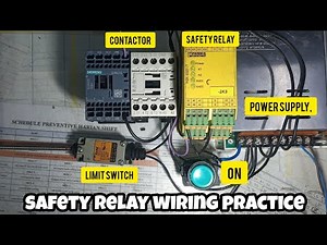 How to Connect Wires Safety Relay | Safety Relay Wiring With Limit Switch,Contactor and Push Button