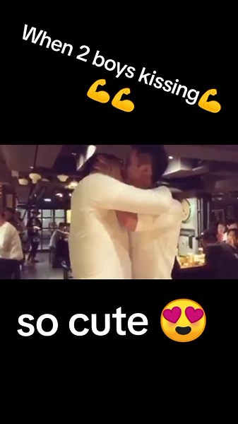 Romantic Kiss Between Two Men