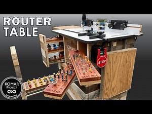 Ultimate Router Table with Swing Out Bit Storage /// Plans Available!!!