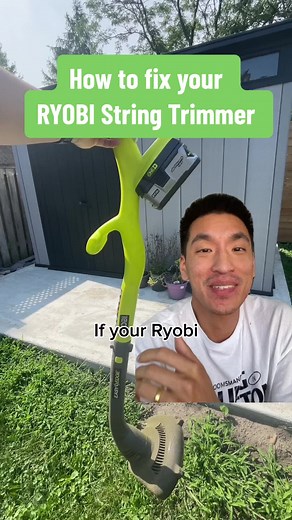 A quick fix to try if your RYOBI string trimmer just stops working randomly #yangsyard I think this is the 18V @RYOBI Tools USA One String Trimmer and Edger