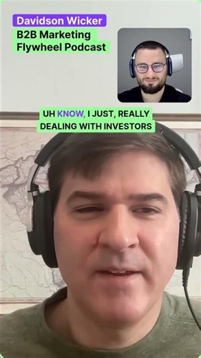 I wanted to deal with customers and the product, not investors