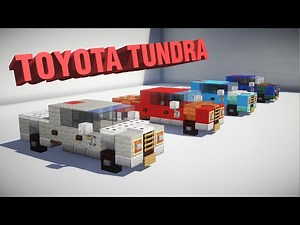 Minecraft Toyota Tundra Pickup Truck Tutorial