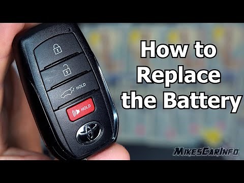 Toyota Key Fob: How to Replace the Battery