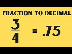 Converting fractions to decimals