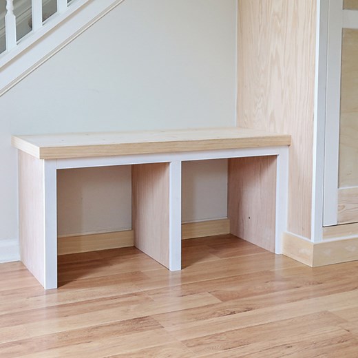 DIY Built In Entryway Bench - Angela Marie Made