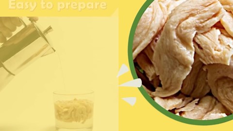 SoyJOCK TVP Organic Soy Beans Protein Strips - Vegan Meat Substitute - 8oz Soy Chunks textured vegetable protein - 1 Pack