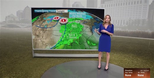 42K views · 558 reactions | Two storm systems will bring rain and snow through Thanksgiving Eve across the Midwest, Great Lakes, and Northeast. Meteorologist Stephanie Abrams breaks down the forecast: | The Weather Channel | Facebook