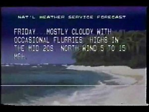 Weather Channel Local Forecast 1987