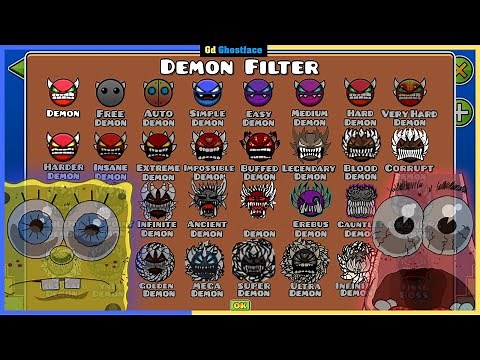DEMON FILTER? Geometry Dash Difficulty Faces