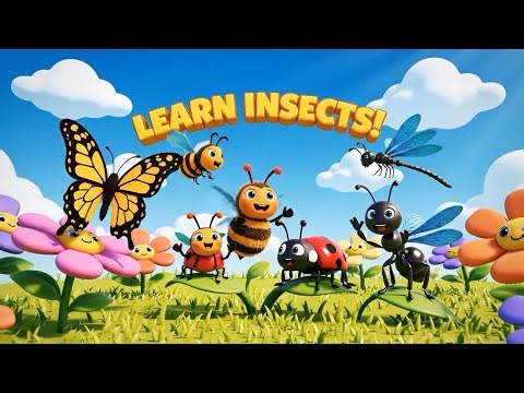 Sing & Learn Insects Names for Kids | Learn Bug Names, Sounds & Spelling | ML Kids Fun Learning