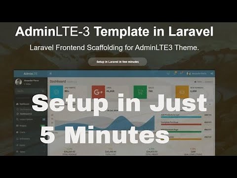 AdminLTE 3 in Laravel