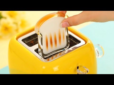 AI ASMR 유리 딸기잼 토스트 만들기✨