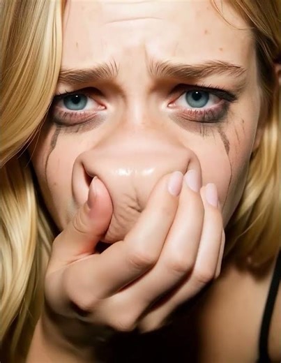 She Feels Her New Cow Snout and Screams