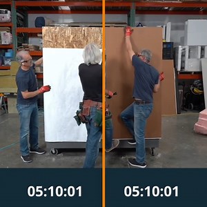 59K views · 41 reactions | How much time could you save installing LP® FlameBlock® Fire-Rated Sheathing? The guys at Construction Instruction put it to the test by constructing two 1-hour fire resistance–rated walls, comparing LP FlameBlock sheathing and OSB sheathing with a gypsum layer. See the proof. ⬇️ | LP Building Solutions for Professionals | Facebook