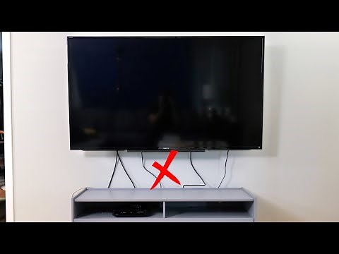 The Easy Way To Hide TV Wires Without Breaking The Electrical Code!