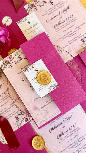Custom Wedding Invitation | Handmade Wedding Invites | Wedding Invitation