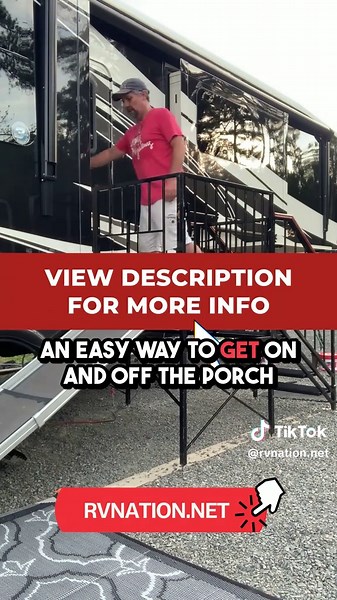 Portable RV Porch with Dog Ramp for Travel Convenience