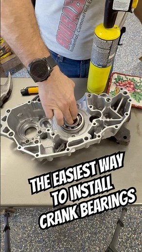 The Easiest Way To Install Crank Bearings - YFZ450r #atv #yamaha #yfz450r #mechanic