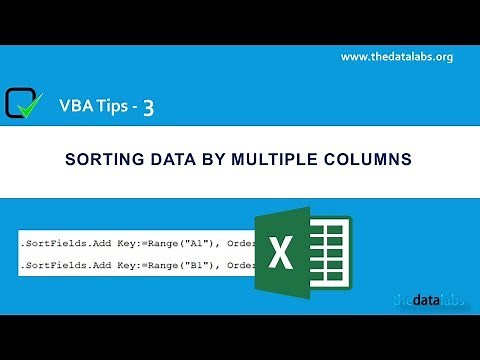VBA Tips #3 - How to Sort Data by Multiple Columns