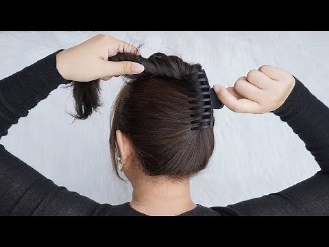 Messy Bun Tutorial - Easy And Quick Hairstyle With Claw Clip | Self Hairstyle At Home