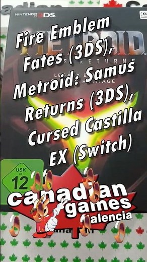 Fire Emblem Fates (3DS), Metroid: Samus Returns (3DS), Cursed Castilla EX (Switch)...