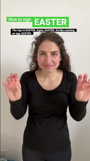 How to sign EASTER in ASL American Sign Language